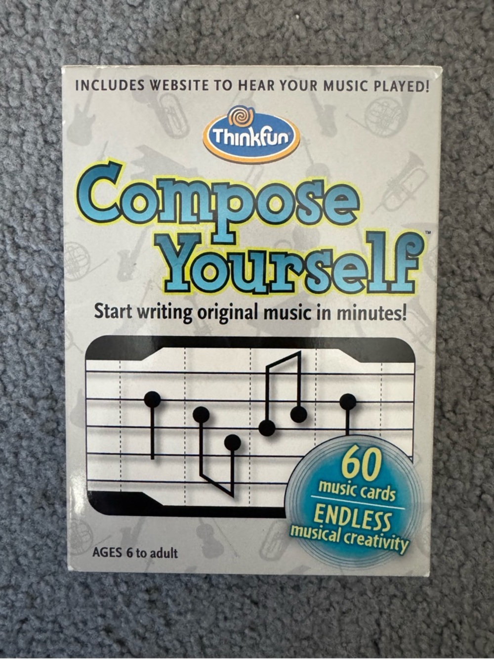 NWOT Compose Yourself Original Music Creator - New Cards, Instructions & Bag
